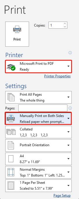 how to print double sided windows 10.